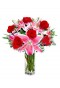 Roses with liliy in vase